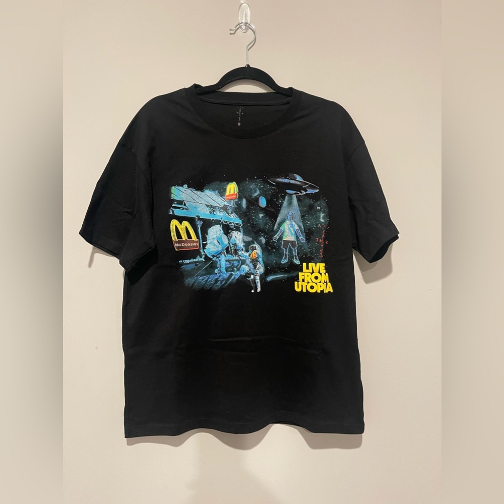 Travis Scott x McDonald's Live From Utopia T-Shirt